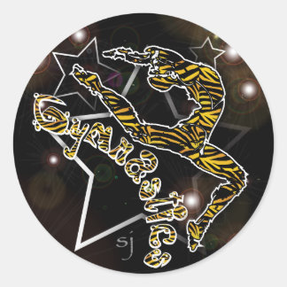 Adesivo Gymnastics Sticker Tiger Black