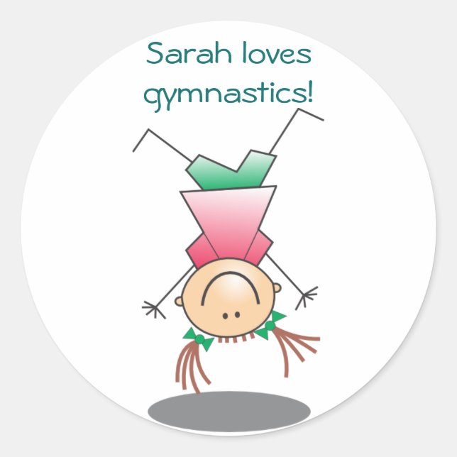 Adesivo Gymnastics Stickers (Frente)