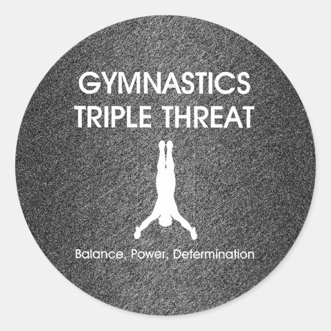 Adesivo Gymnastics TOP Triple Threat (masculino) (Frente)
