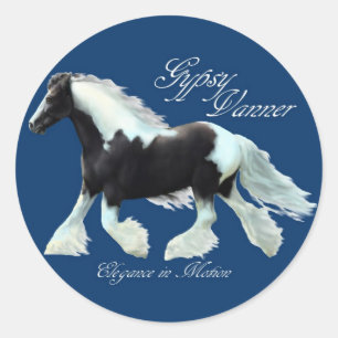 Adesivo Gypsy Vanner, elegância em movimento