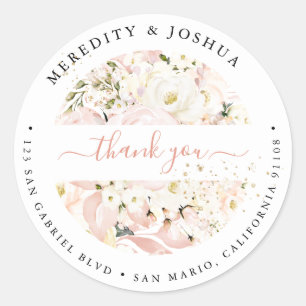 Adesivo H2 Blush Hydrangea Cream Rosas Casamento Favoritos