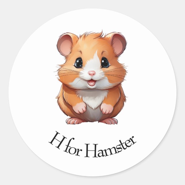 Adesivo H para Hamster (Frente)