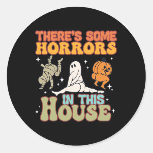 Adesivo Há alguns horrores nesta casa Ghost Pumpkin H