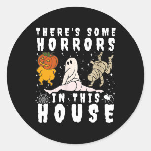 Adesivo Há alguns horrores nesta casa Ghost Pumpkin H
