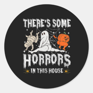 Adesivo Há alguns horrores nesta casa Ghost Pumpkin H