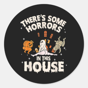 Adesivo Há alguns horrores nesta casa Ghost Pumpkin H