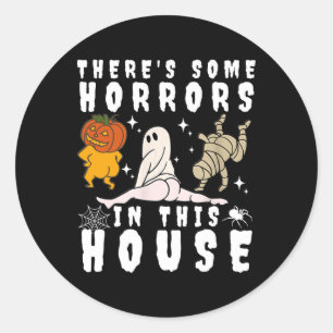 Adesivo Há alguns horrores nesta casa Ghost Pumpkin H