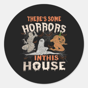 Adesivo Há alguns horrores nesta Casa, Halloween Pumpk