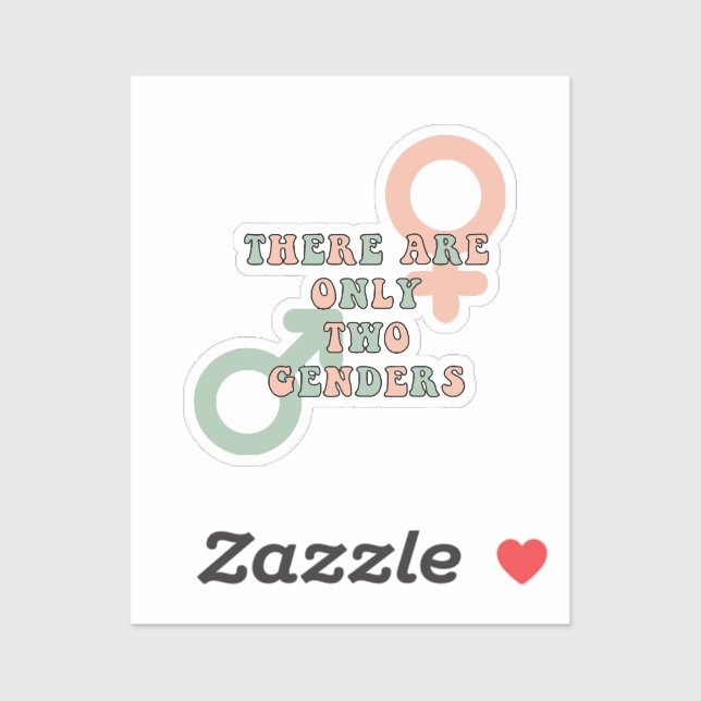 Adesivo Há Apenas Dois Sexos (Folha)