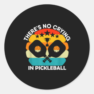 Adesivo Há choro no amor pelo esporte pickleball engraçado