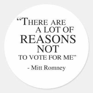 Adesivo Há muitas razões para não votar em mim