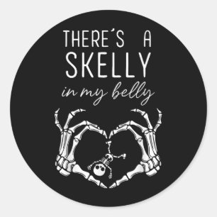 Adesivo Há Um Skelly No Meu Dia de as Bruxas engraçado Pre