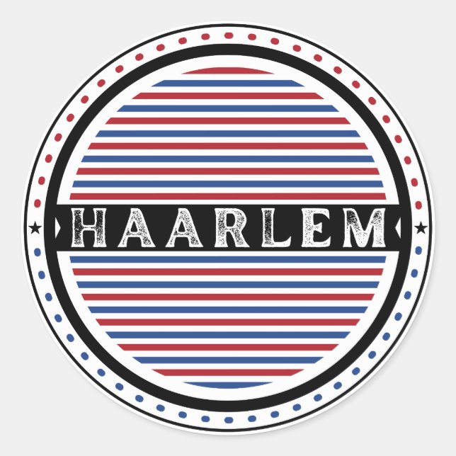 Adesivo Haarlem City Pride Emblem – Dutch Identity (Frente)