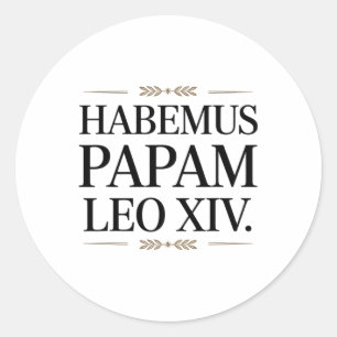 Adesivo Habemus Papam Leo Xiv. Papa 1