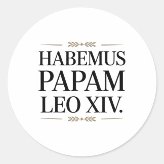 Adesivo Habemus Papam Leo Xiv. Papa 1