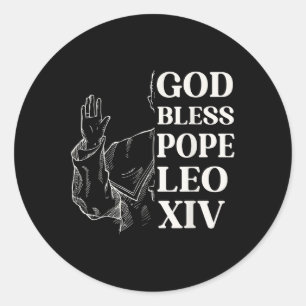 Adesivo Habemus Papam Novo Papa Deus abençoe 2025 Leo Xiv