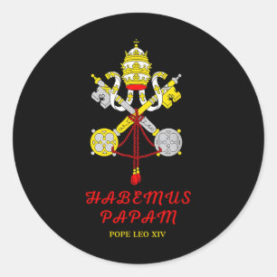 Adesivo Habemus Papam Papa Católico Leo Xiv Christian Da P