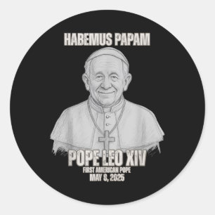 Adesivo Habemus Papam Papa Leo Xiv