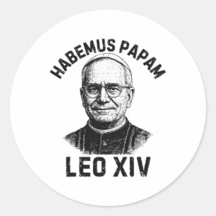 Adesivo Habemus Papam Papa Leo Xiv