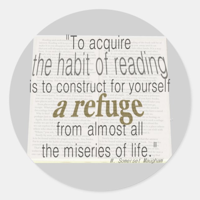 Adesivo Hábito de leitura (Frente)
