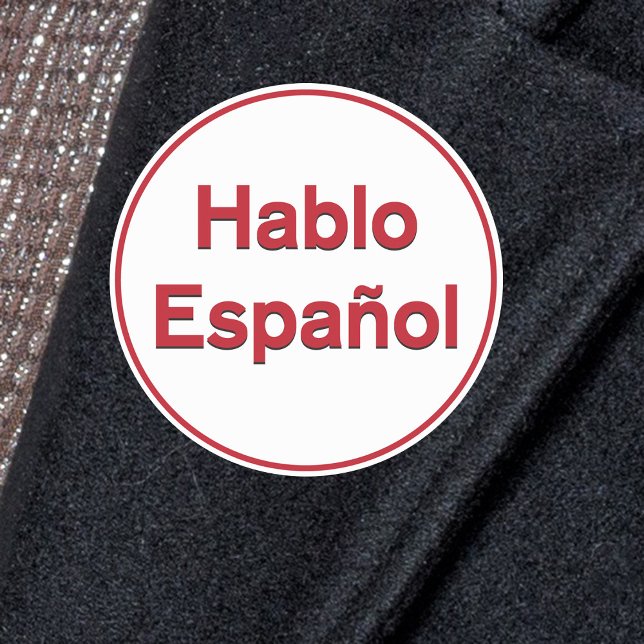 Adesivo Hablo Español - Eu Falo Espanhol (Criador carregado)