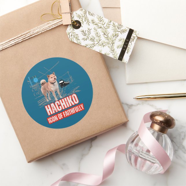 ADESIVO HACHIKO (Presentear)