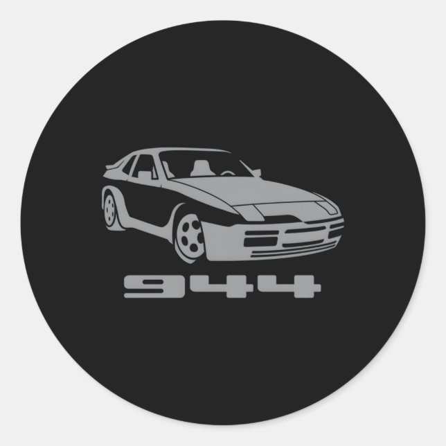 Adesivo Hack Racing 944 944 Cinza Pequena (Frente)
