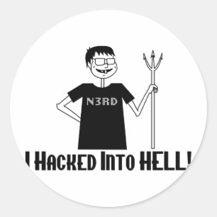 Adesivo Hackeado no Inferno