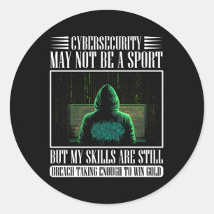 Adesivo Hacker Branco Para Cyber Warrior E Hacker Ético