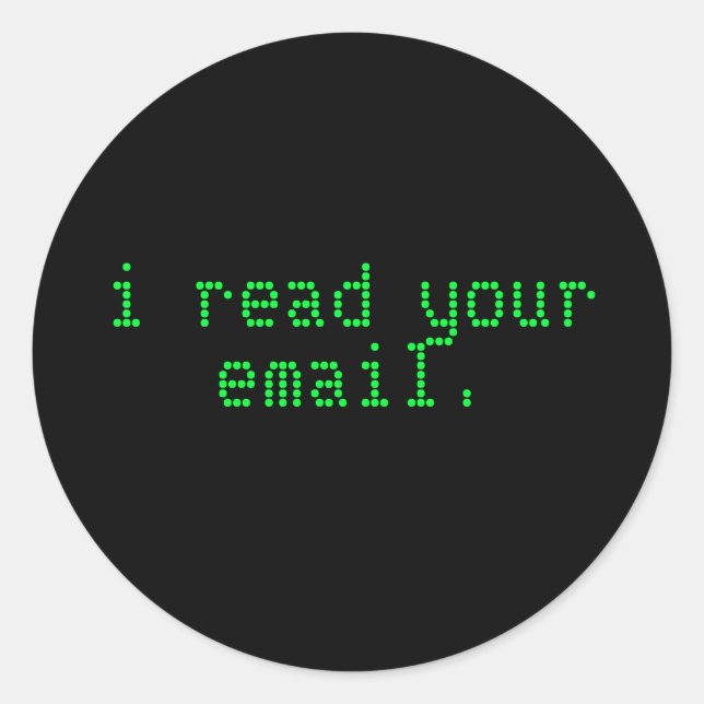 Adesivo Hacker Laptop Sticker - Correio Eletrônico (Frente)