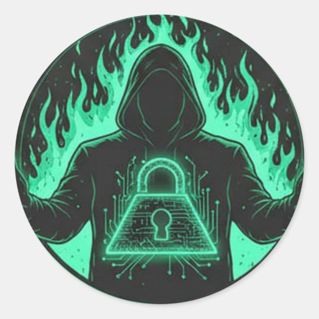 Adesivo Hacker Lock Sticker (Frente)