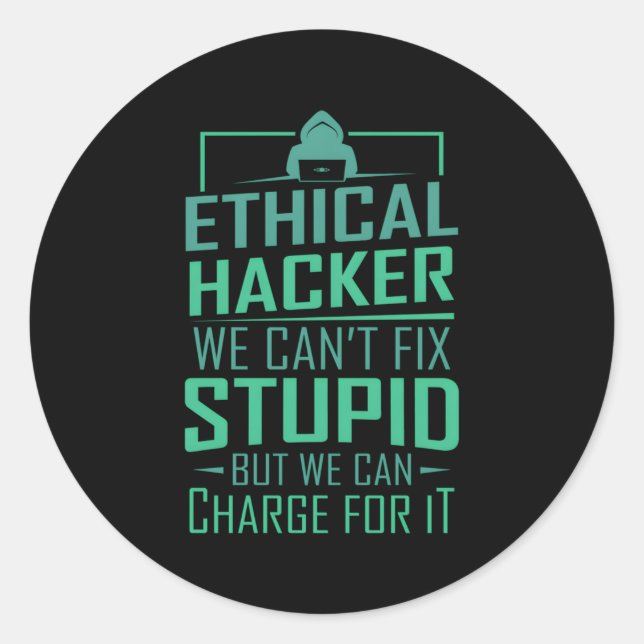 Adesivo Hacker Programmer Coding Hacker Ethical Hacker (Frente)