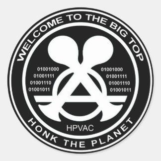 Adesivo Hacking Sticker HPVAC Binary HONK!