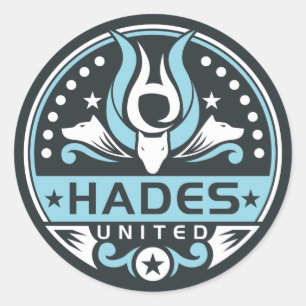 Adesivo Hades uniu azuis marinhos do logotipo