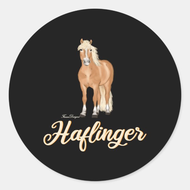 Adesivo Haflinger Horse Rider Haffi Motif (Frente)