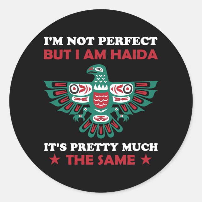 Adesivo Haida Eagle Haida Nation Native American Gift Idea (Frente)