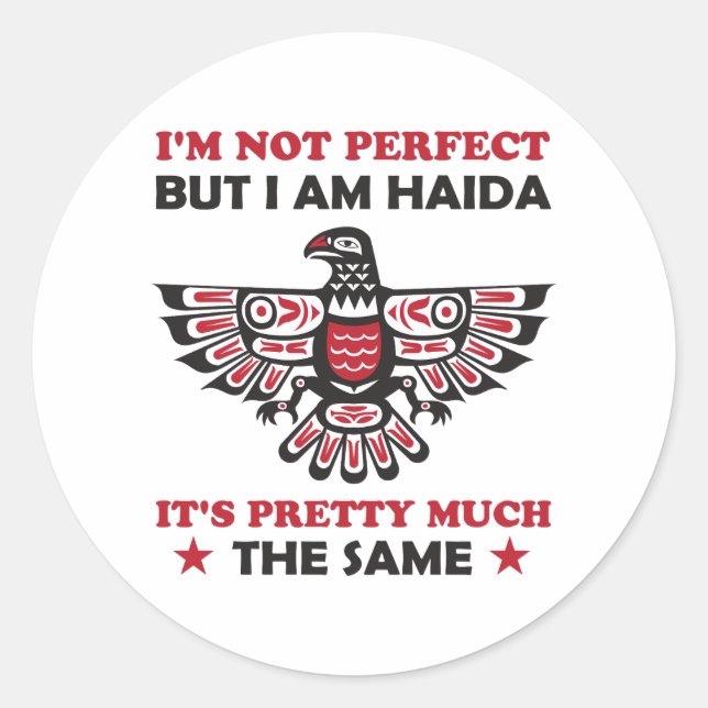 Adesivo Haida Eagle Haida Nation Native Pride Ideias Gift (Frente)