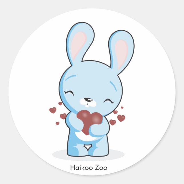 Adesivo Haikoo Zoo Bunny Stickers (Frente)