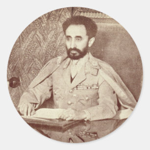 Adesivo Haile Selassie - Messiah Jah Rastafari bordador -