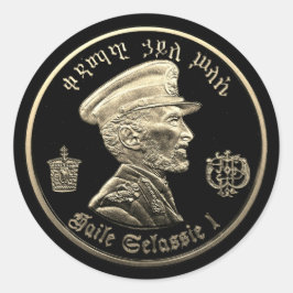 Adesivo Haile Selassie - Messiah Jah Rastafari bordador -