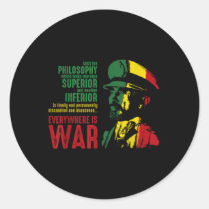 Adesivo Haile Selie Fala Judah Lion da Guerra Judah Camisa