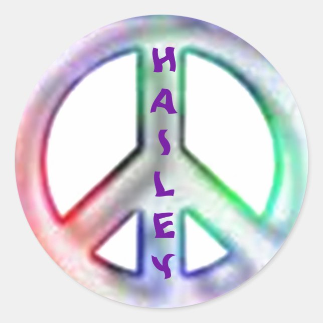 Adesivo Hailey Peace Stickers (Frente)