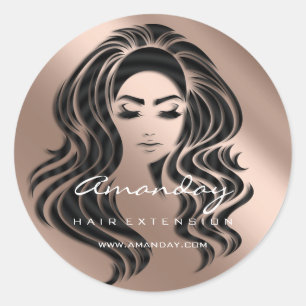 Adesivo Hair Lash Extension Stylist Makeup Artist Rosa