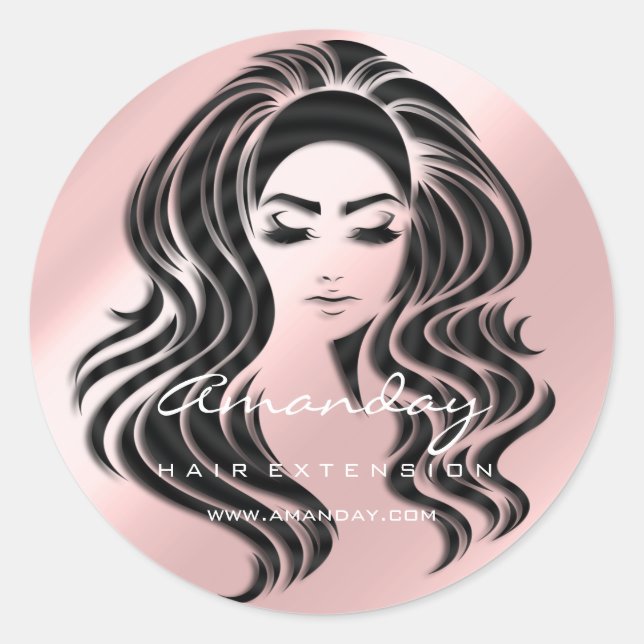 Adesivo Hair Lash Extension Stylist Makeup Honey Pink VIP (Frente)