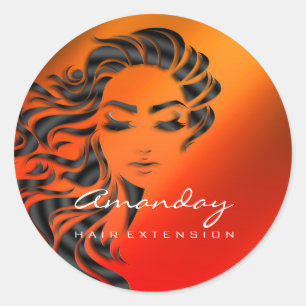 Adesivo Hair Lashes Extensão Stylist Makeup Honey Red