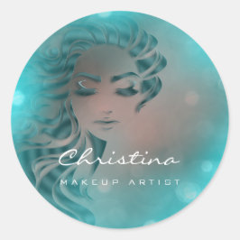 Adesivo Hair Stylist Makeup Artist Water Eyelash Rosa