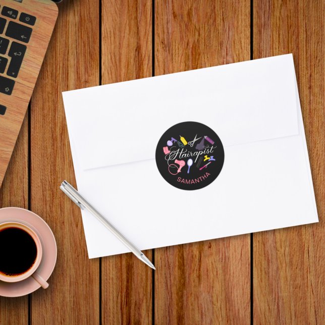 Adesivo Hairapist Hairdresser Hair Stylist Barber 2 (Criador carregado)