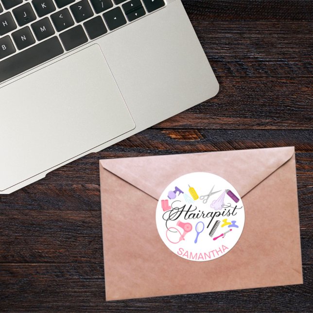 Adesivo Hairapist Hairdresser Hair Stylist Barber Design (Criador carregado)