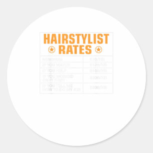 Adesivo Hairstylist Engraçado Taxas de Presente Hairstyli