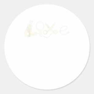 Adesivo Hairstylist para o amor cômico, homens e mulheres
